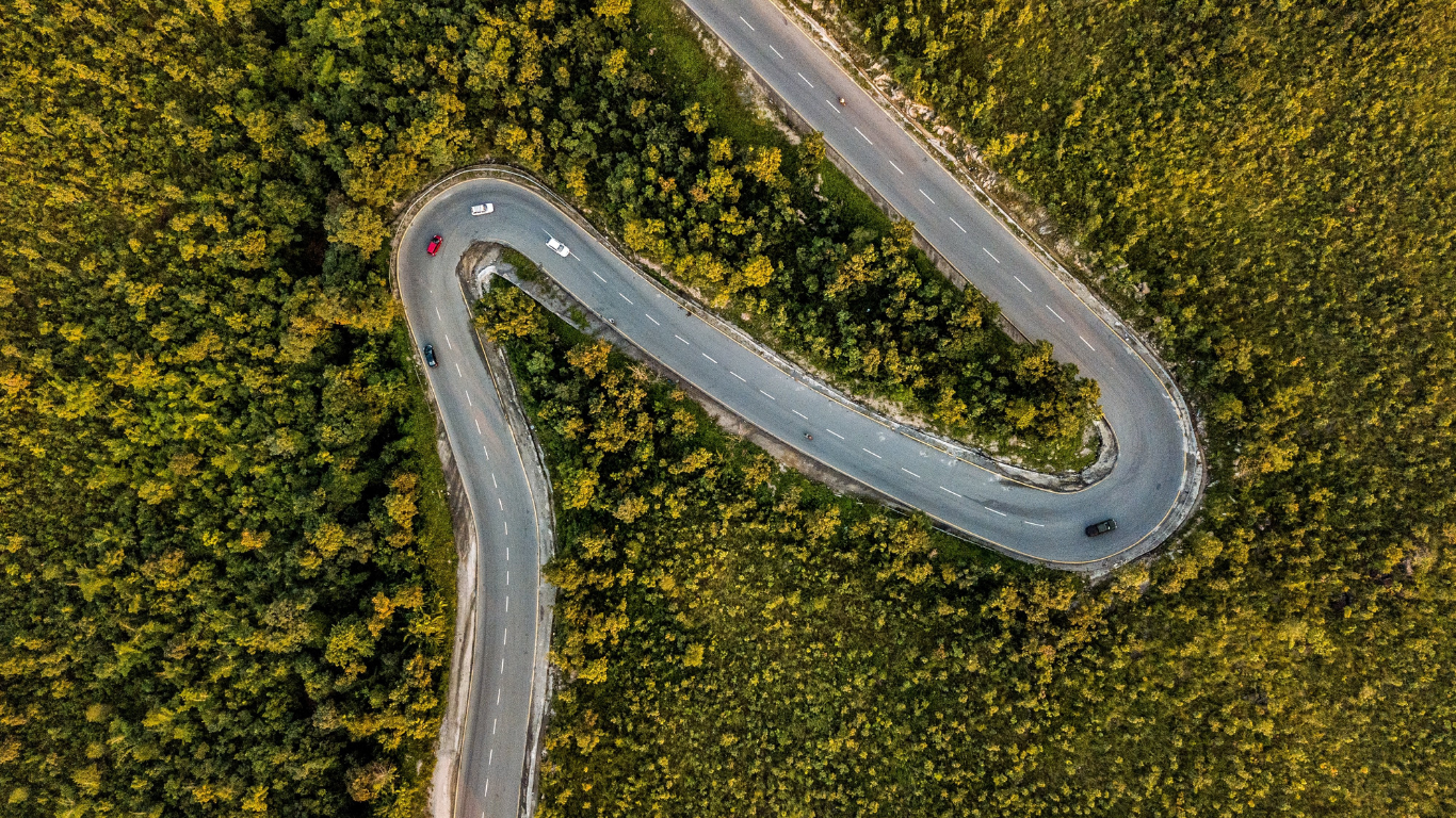 route vue du haut